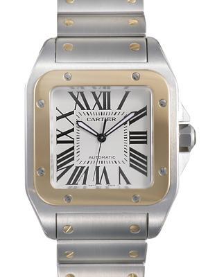 CARTIER カルティエ サントス コピー 100 ＬＭ W200728G ホワイト